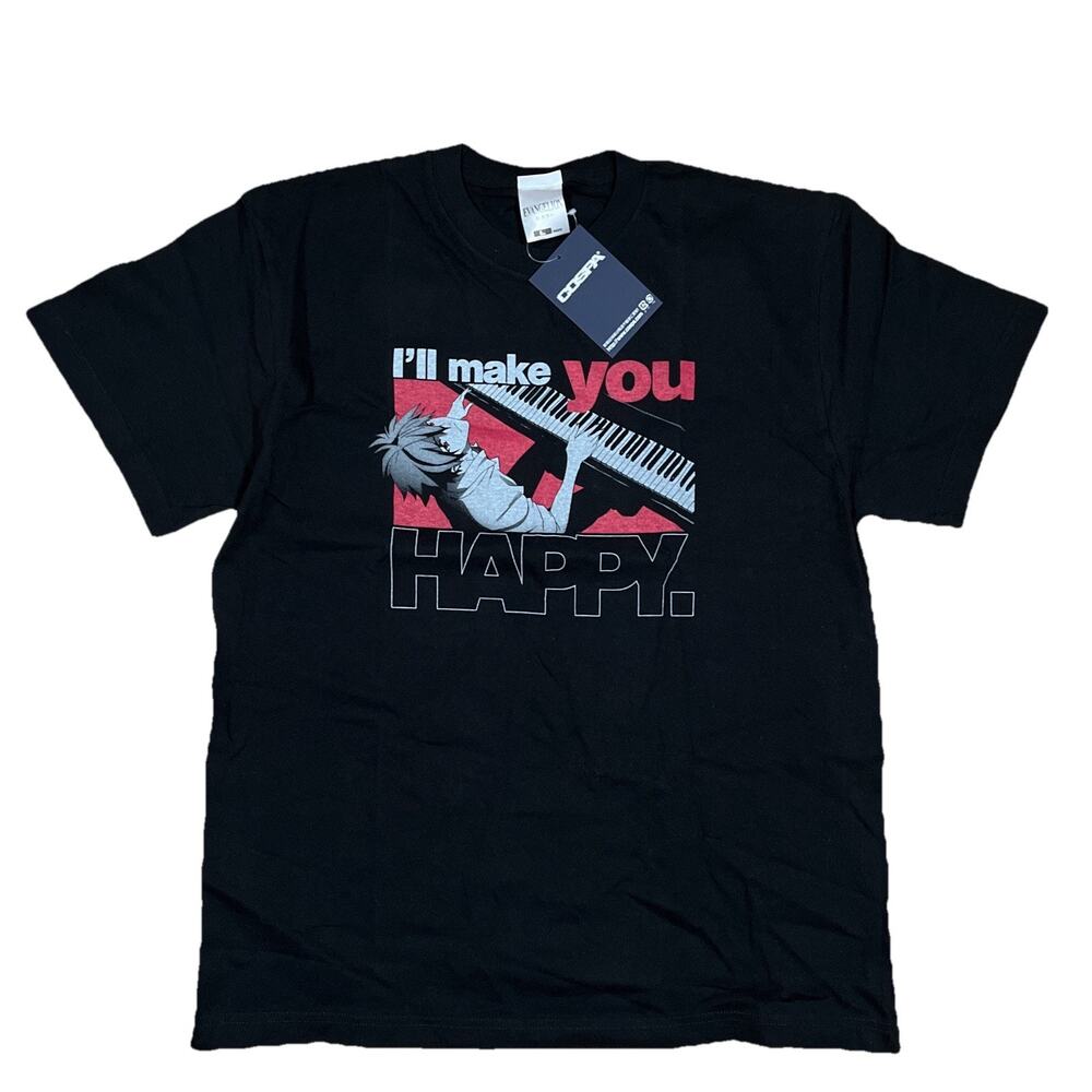 NWT Evangelion Kaworu Nagisa Piano Large T-Shirt Ill Make You Happy Japan Cospa